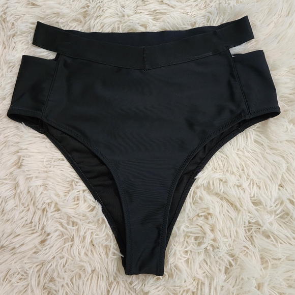 Zara Cut Out High Waist/High Leg Bikini Bottoms - Picture 6 of 8